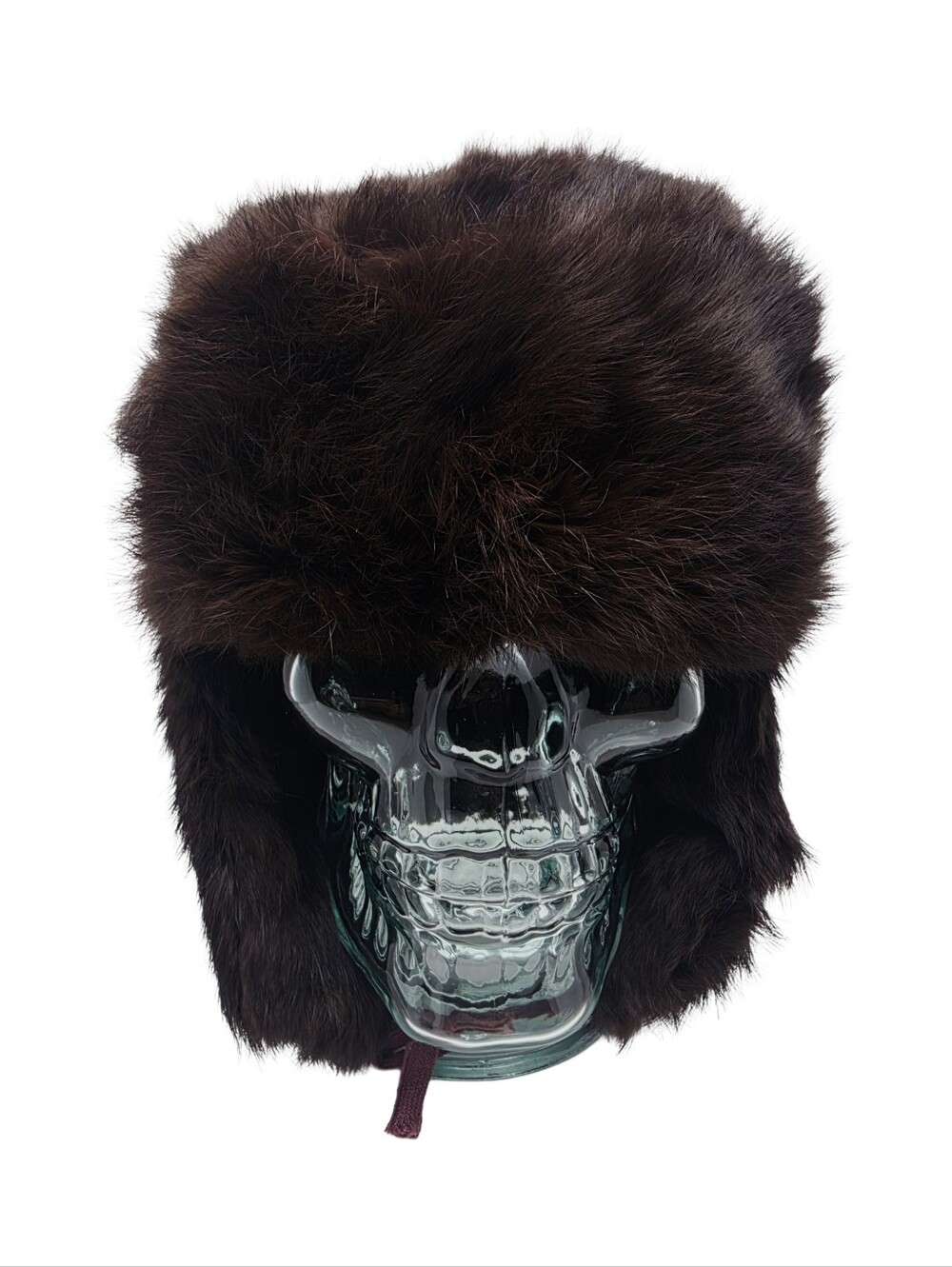 Vintage Soviet Era Genuine Fur Ushanka Trapper Hat
